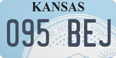 KS license plate 095BEJ