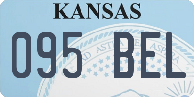 KS license plate 095BEL