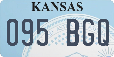 KS license plate 095BGQ