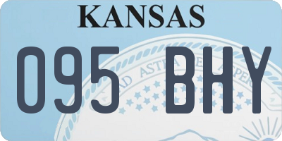 KS license plate 095BHY
