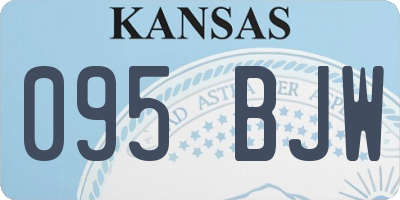KS license plate 095BJW