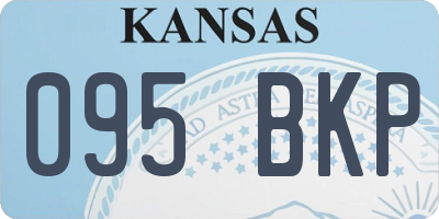 KS license plate 095BKP