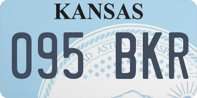 KS license plate 095BKR