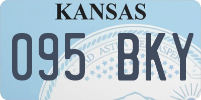 KS license plate 095BKY