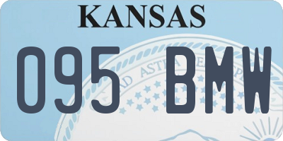 KS license plate 095BMW
