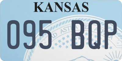 KS license plate 095BQP