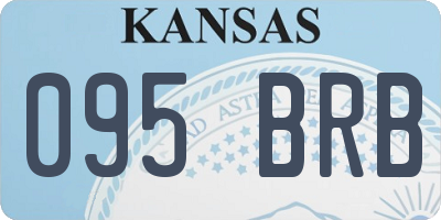 KS license plate 095BRB