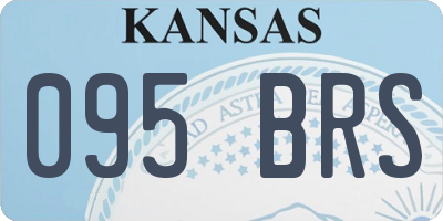 KS license plate 095BRS