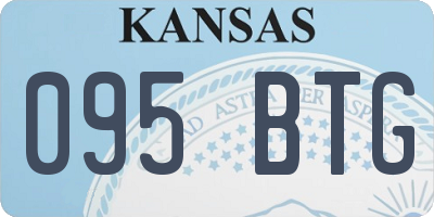 KS license plate 095BTG