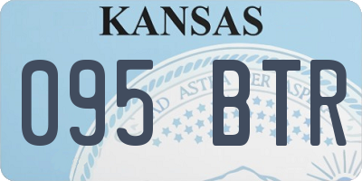 KS license plate 095BTR