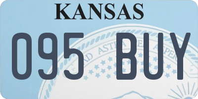 KS license plate 095BUY