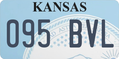KS license plate 095BVL
