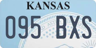 KS license plate 095BXS