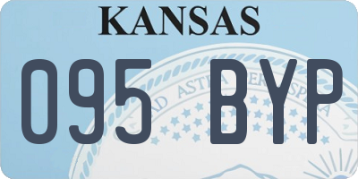 KS license plate 095BYP