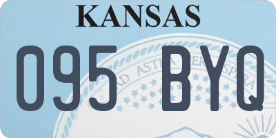 KS license plate 095BYQ