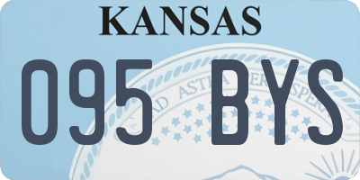 KS license plate 095BYS