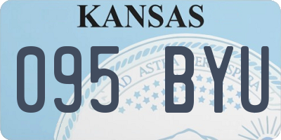 KS license plate 095BYU