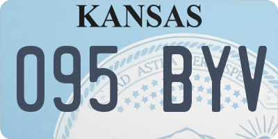 KS license plate 095BYV