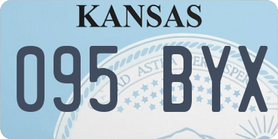 KS license plate 095BYX
