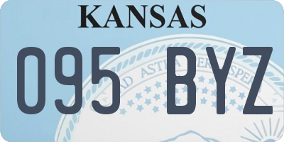 KS license plate 095BYZ