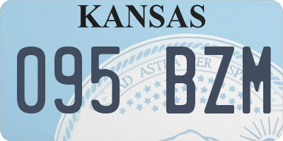 KS license plate 095BZM