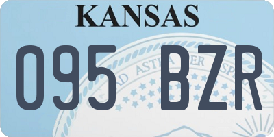 KS license plate 095BZR