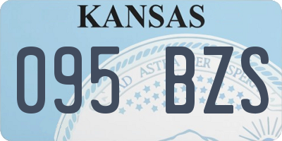KS license plate 095BZS
