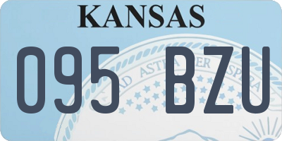 KS license plate 095BZU
