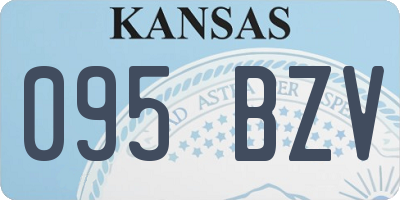 KS license plate 095BZV