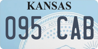 KS license plate 095CAB