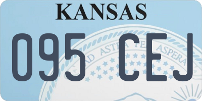 KS license plate 095CEJ