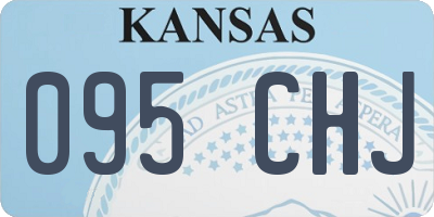 KS license plate 095CHJ