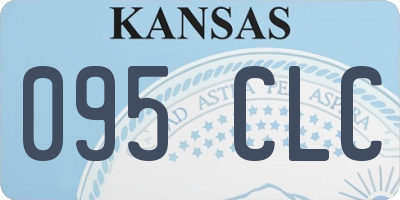 KS license plate 095CLC
