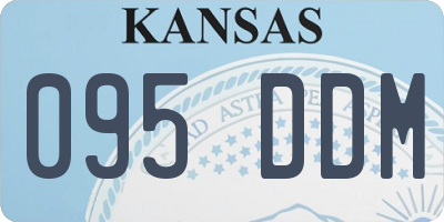 KS license plate 095DDM