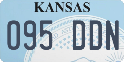 KS license plate 095DDN