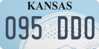 KS license plate 095DDO