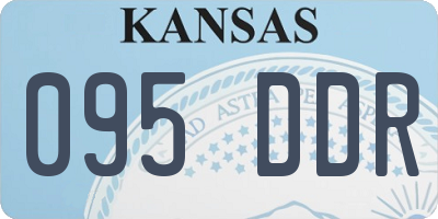 KS license plate 095DDR