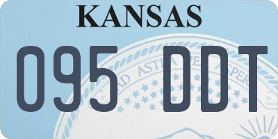 KS license plate 095DDT