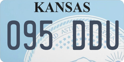 KS license plate 095DDU