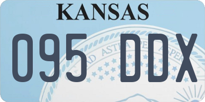 KS license plate 095DDX