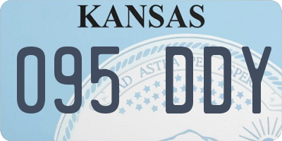 KS license plate 095DDY