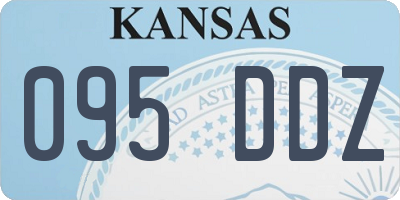 KS license plate 095DDZ