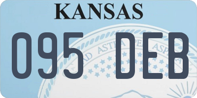 KS license plate 095DEB