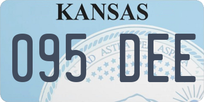 KS license plate 095DEE