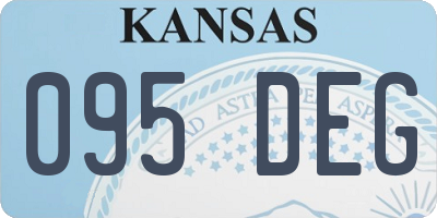 KS license plate 095DEG