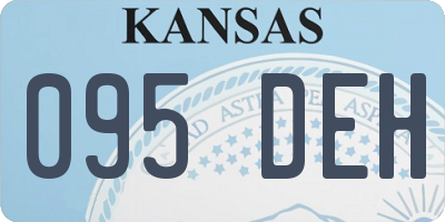 KS license plate 095DEH