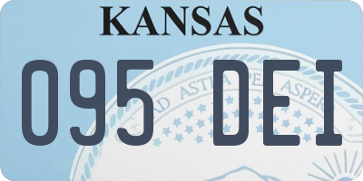 KS license plate 095DEI