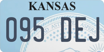 KS license plate 095DEJ