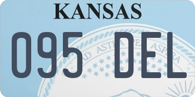 KS license plate 095DEL
