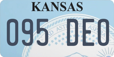 KS license plate 095DEO